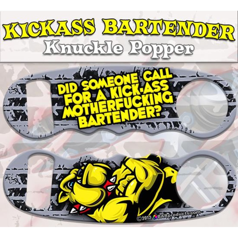 Kickass Bartender Knuckle Popper Bottle Opener