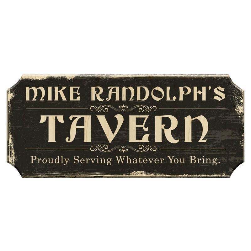 PERSONALIZED Wooden Sign – TAVERN (Color Options)