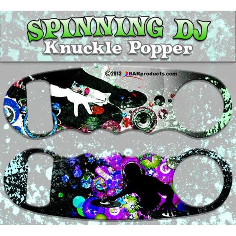 Spinning DJ Knuckle Popper Bottle Opener