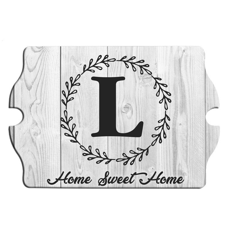 Whitewash Monogram – Custom Tavern Shaped Wood Bar Sign
