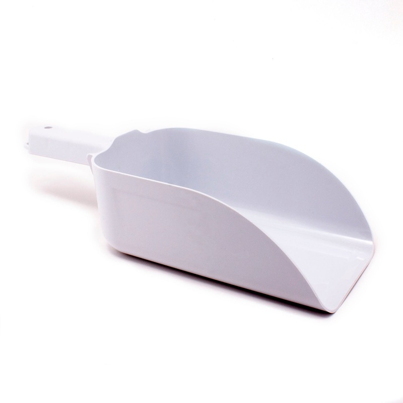82 oz Plastic Ice Scoop|Ice Scoop with Holder|White Ice Scoop – 82 ounce