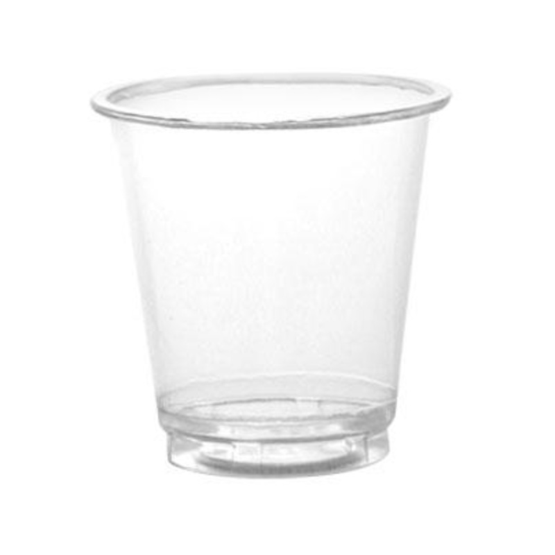BarConic 3 ounce Clear Plastic Cup