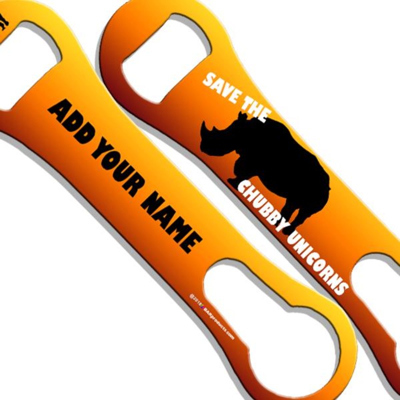Chubby Unicorns V-Rod Bottle Opener  ADD YOUR NAME