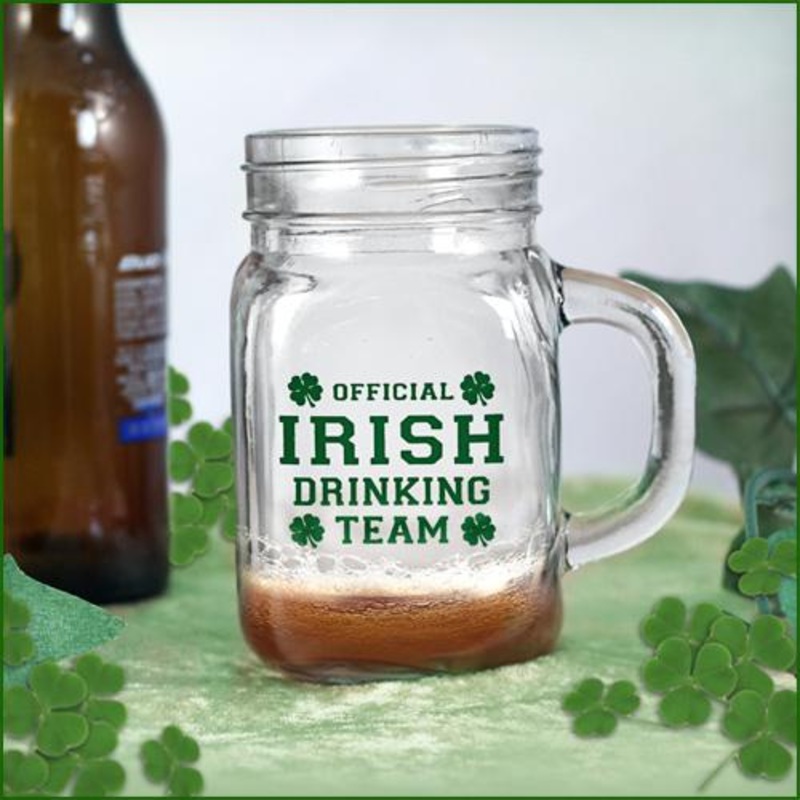 Mason Jar – Irish Drinking Team – 12 ounce