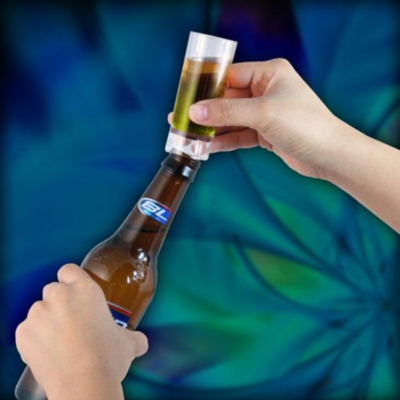 Shot Glass Beer Bottle Topper – 2 Ounce