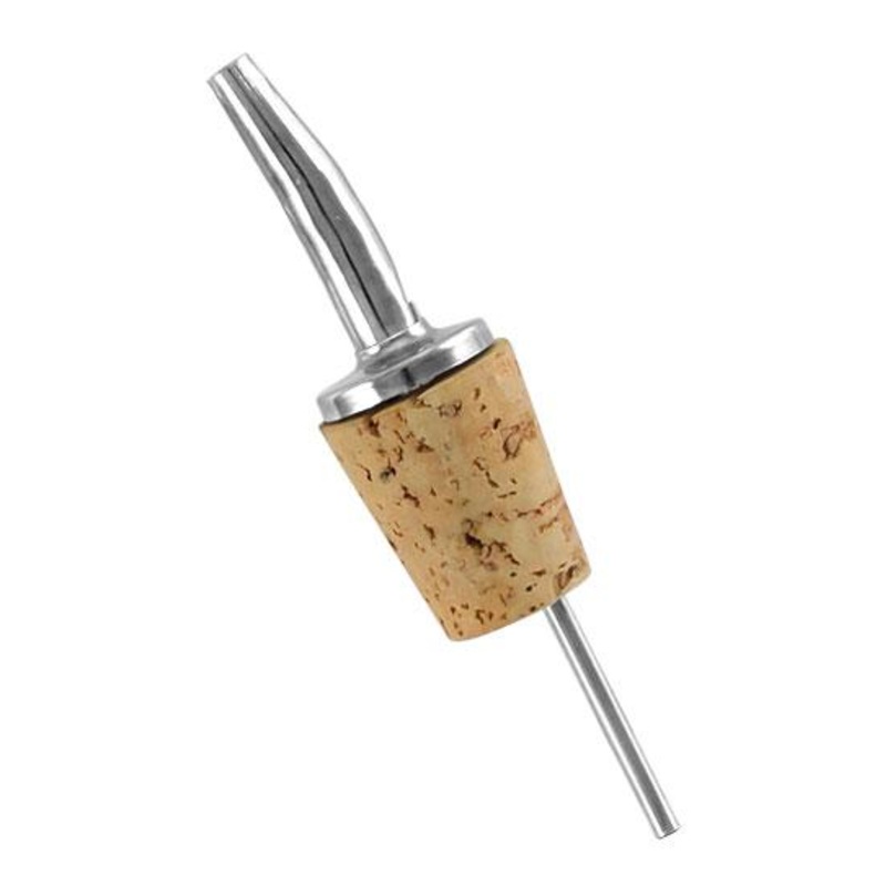 Spill-Stop Liquor Pourer with Cork Stopper – Tapered