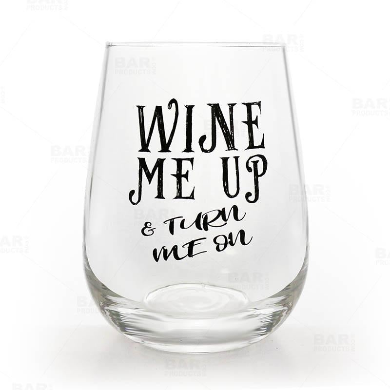 Stemless Wine Glass – Wine Me Up