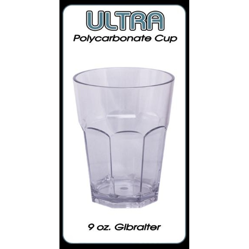 Ultra Polycarbonate Glass – Gibralter Style – 9 ounce