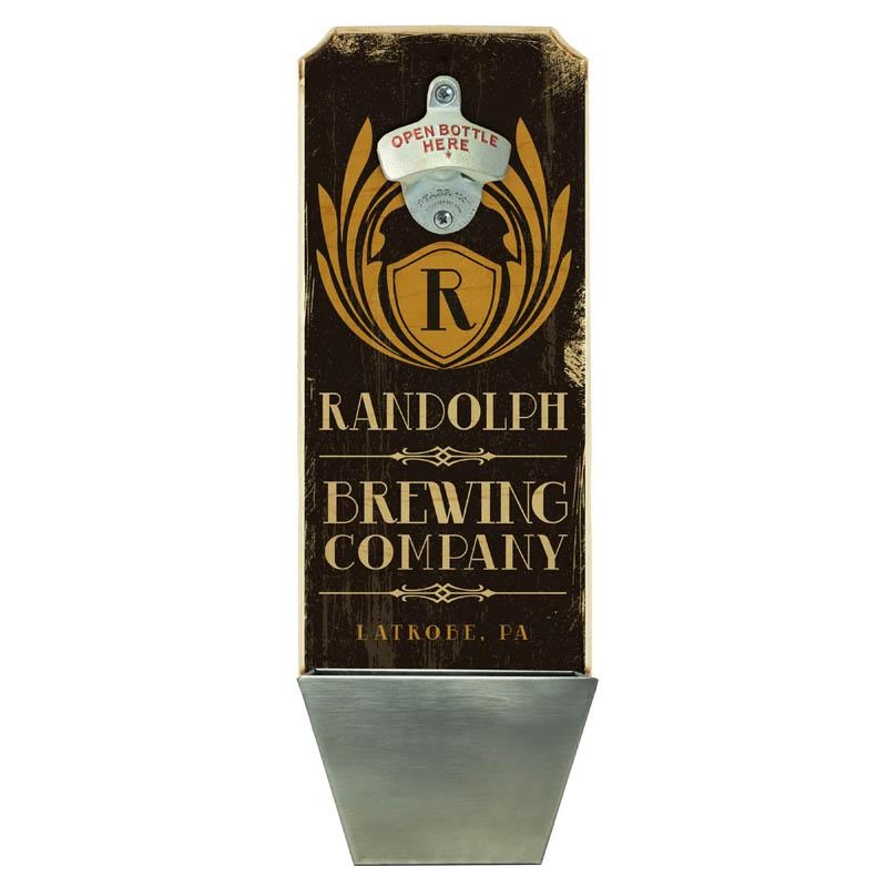 Wall Mounted Wood Plaque Bottle Opener & Cap Catcher – CUSTOMIZABLE Brewing Company
