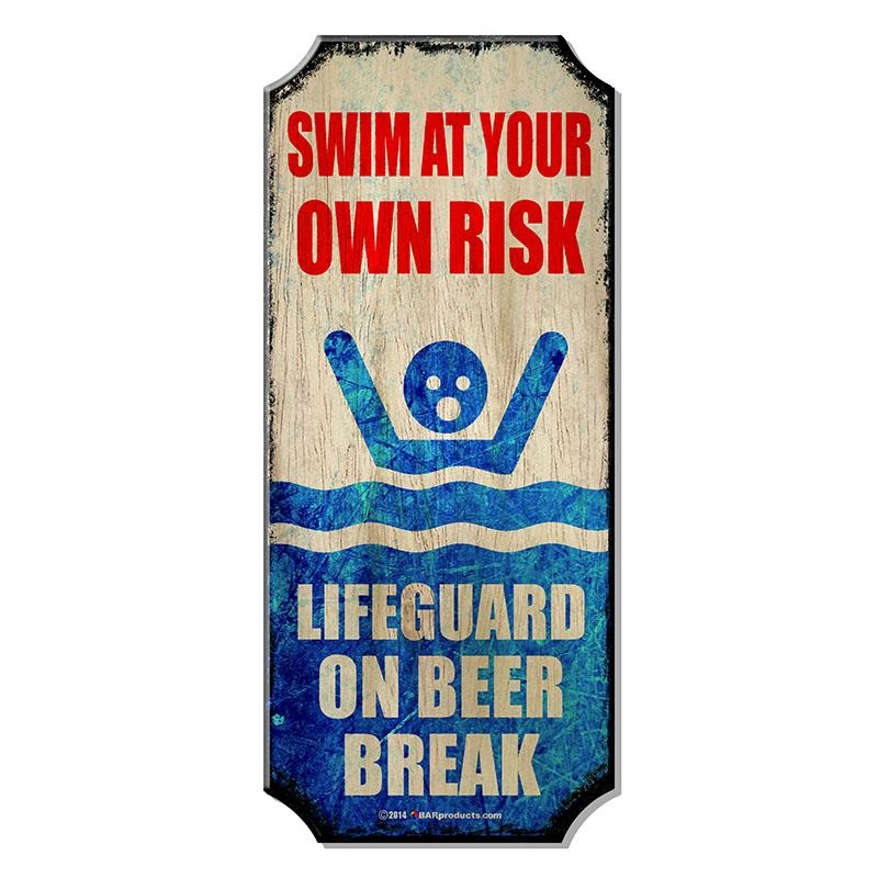 Wood Plaque Kolorcoat Sign – Beer Break