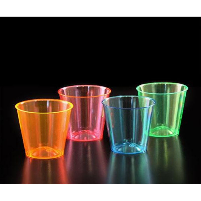 BarConic Assorted 1 oz Neon Shot Cups