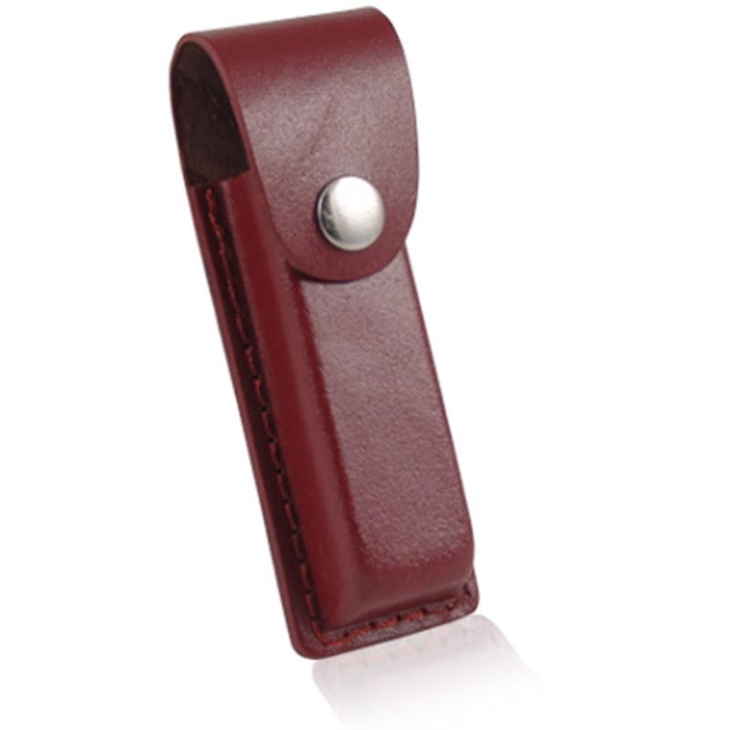 Brown Leather Wine Bottle Opener Sheath