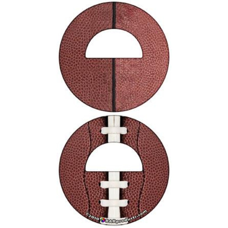 Football Pattern Round Bottle Opener