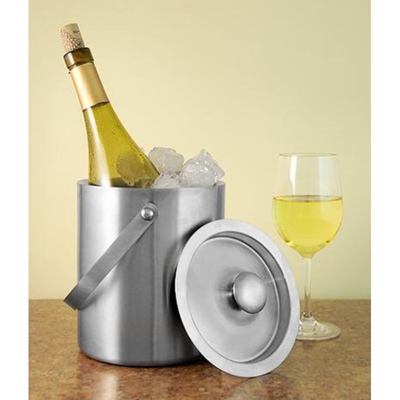 Large Insulated Ice Bucket – Stainless Steel