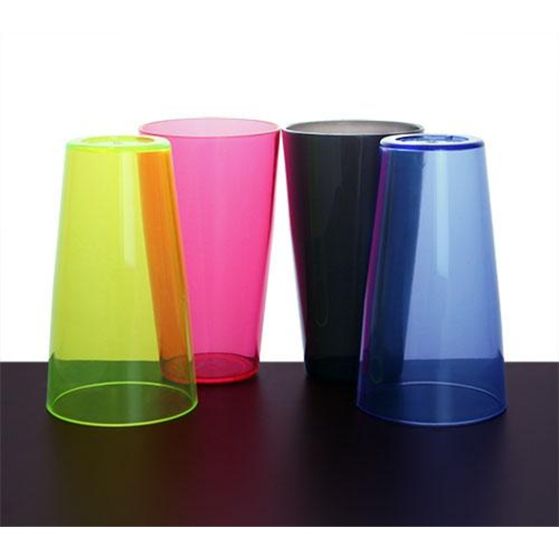 Neon Plastic 28oz. Shakers|Neon Pink|Neon Orange|Neon Blue|Neon Green|Smoke
