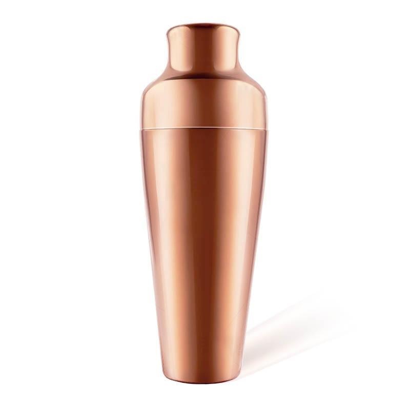 Olea 2 Piece Cocktail Shaker – Copper Plated Parisian Style – 20 ounce