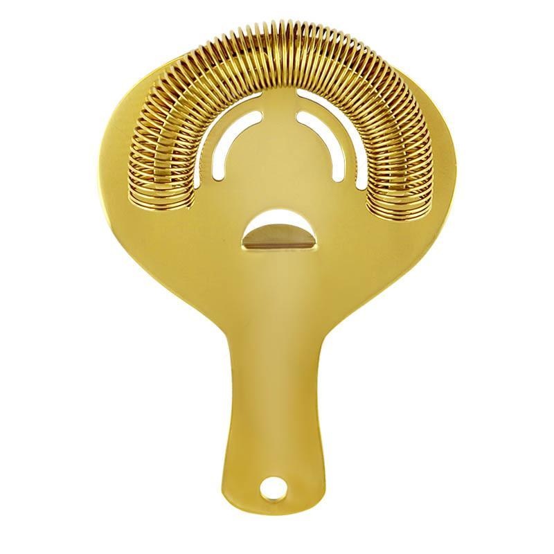 Olea Gold Plated Hawthorne Cocktail Strainer