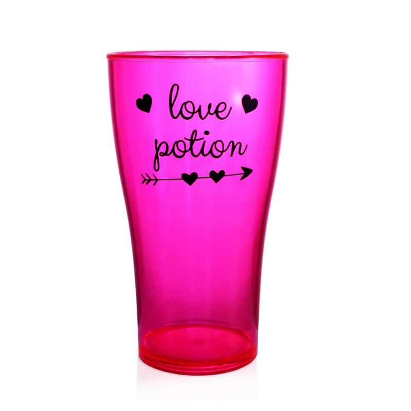 Polycarbonate Cup – Neon Pink Love Potion