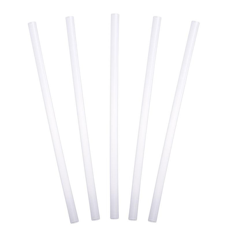 Reusable Clear Polypropylene Straws – 50 pack (250mm)