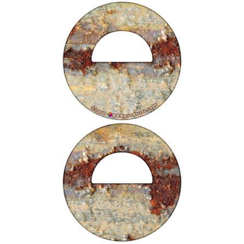 Rust Pattern Round Bottle Opener