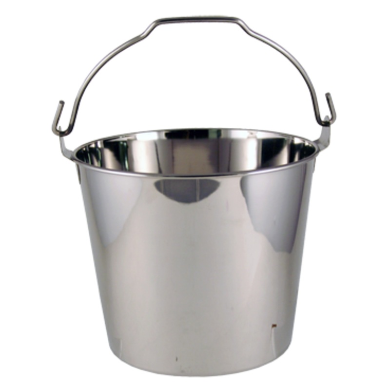 Stainless Steel Tool and Tip Bucket with Handle