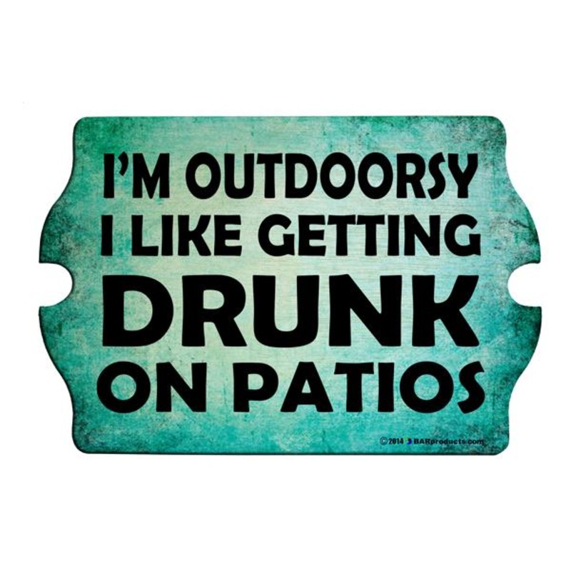 Tavern Shaped Wood Bar Sign – I’m Outdoorsy