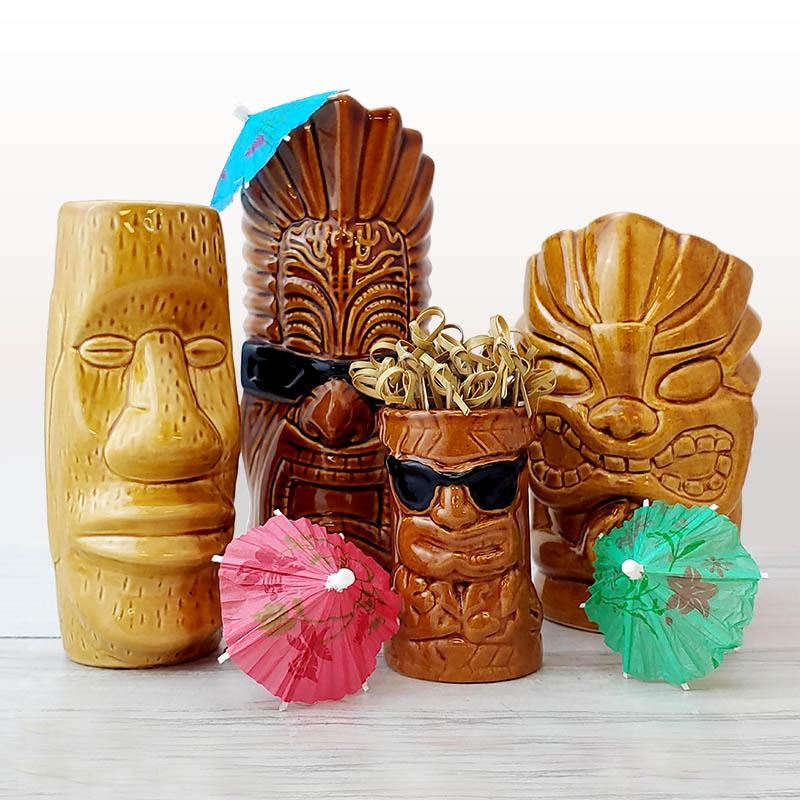 Tiki Mugs Drinkware Package 1 – Set of 4