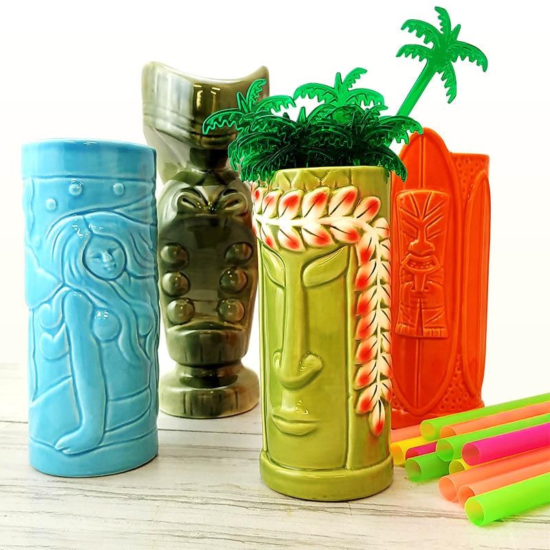 Tiki Mugs Drinkware Package 2 – Set of 4