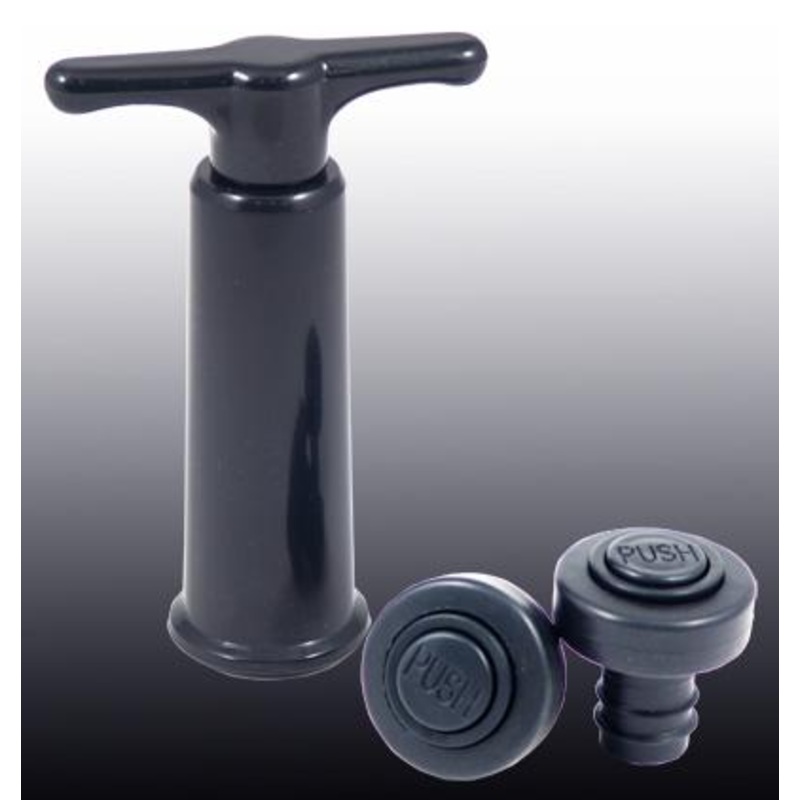 Vacuum Pump w/ Push Button Wine Stoppers