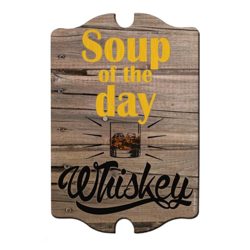 Wood Bar Sign Tavern-Shaped – Soup of the Day
