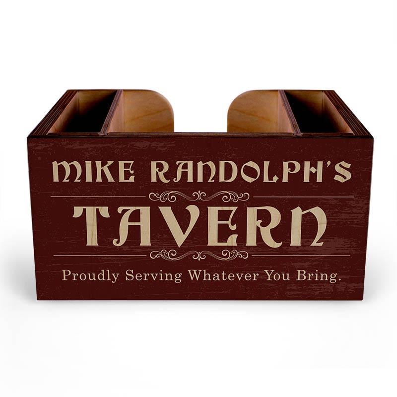 Wooden Bar Caddy – Tavern – Customizable
