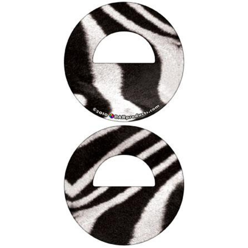 Zebra Pattern Round Bottle Opener