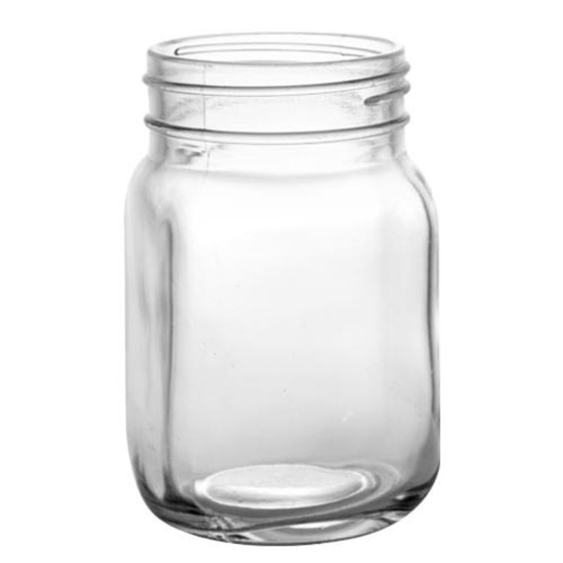BarConic – Mason Jar Mug Glass w/ no Handle – 12 ounce