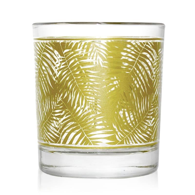 BarConic Vintage Old Fashioned Glass w/ Gold Leaf Wrap – 10 ounce