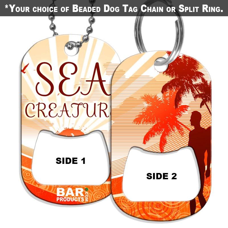 Dog Tag Bottle Opener – Sea Creature