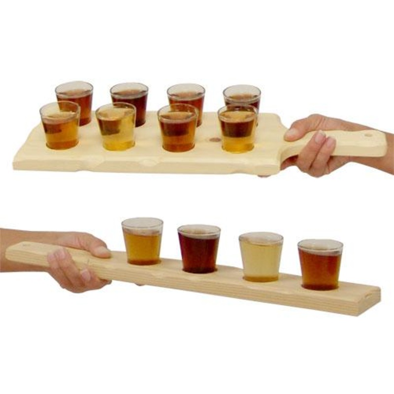 Handcrafted Wooden Shot Serving Boards