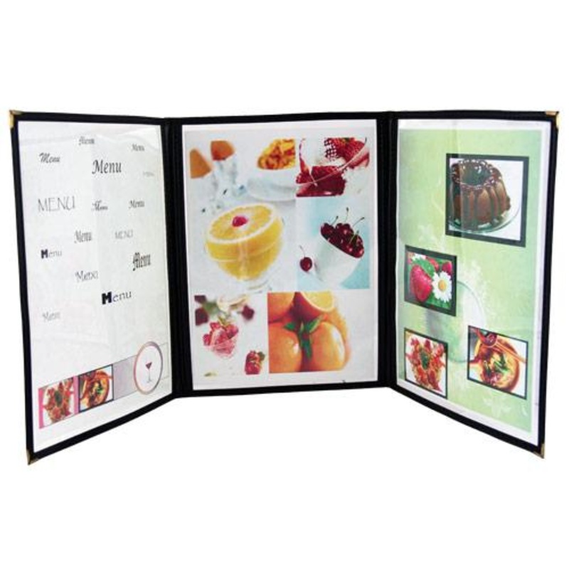 Paneled Menu Covers|Single Panel – Two Views|Double Panel – Four Views|Triple Panel – Six Views