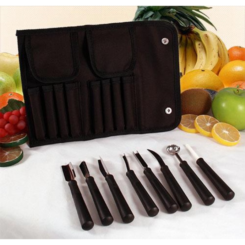 Small Garnish Tool Roll- 8 pieces