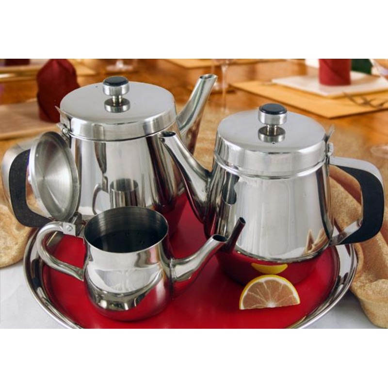 Stainless Steel Teapots with Gooseneck