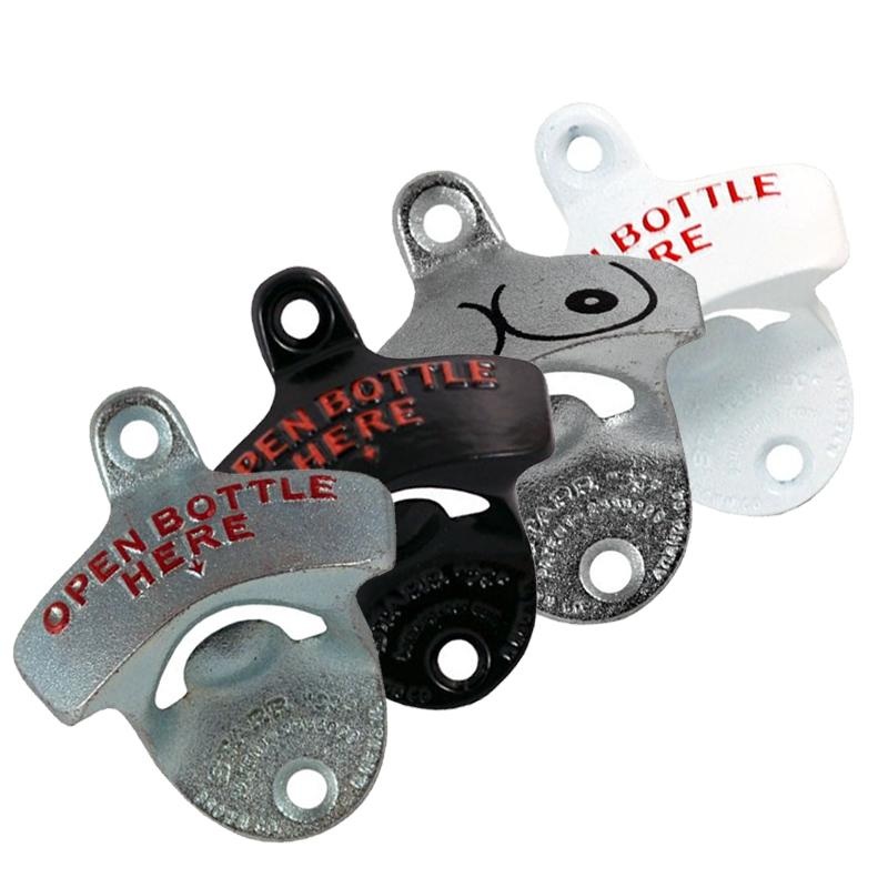 Stationary Bottle Openers|Standard|Open Bottle Here – Stainless Steel|Open Bottle Here – Black|Open Bottle Here – White|Heavy Duty|Black|White|For Your Eyes Only