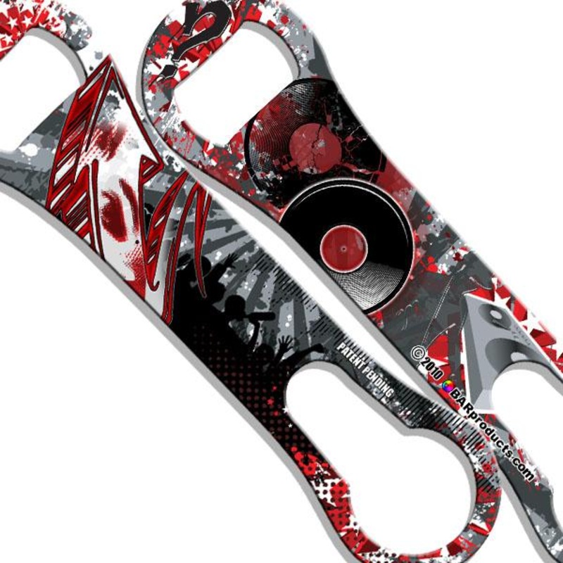 Feel the Music V-Rod Bottle Opener / Pour Spout Remover