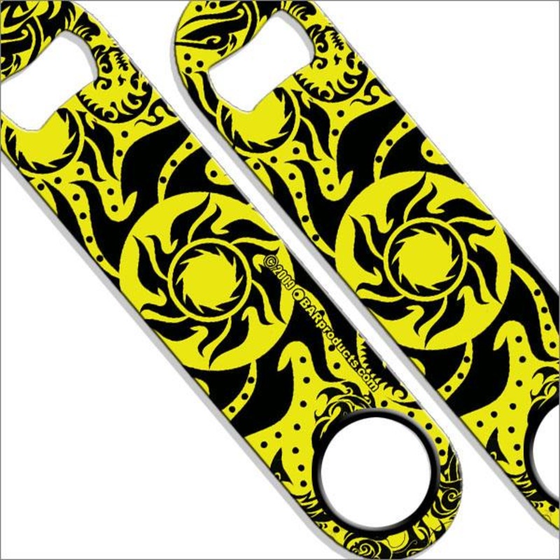Neon Tribal Sun Speed Bottle Opener