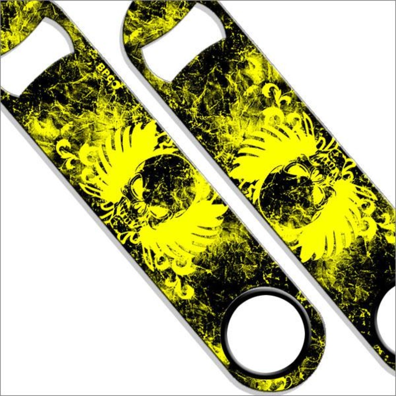 Neon Winged Skulls Speed Bottle Opener