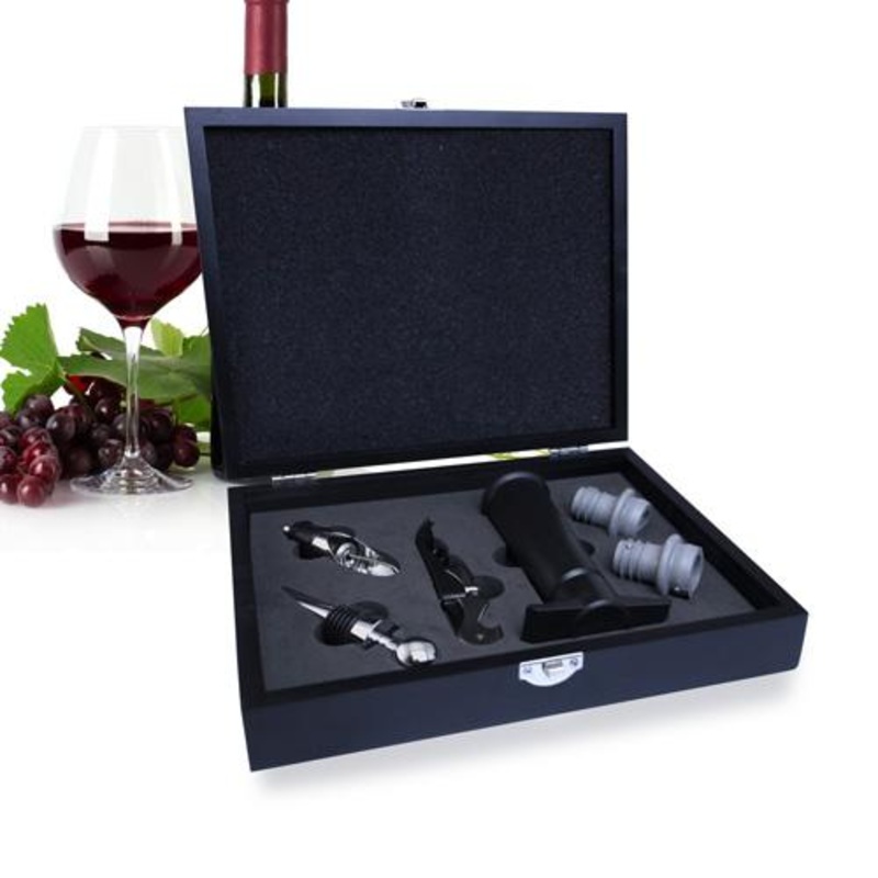 Onyx Wine Accessory Set – 6 Piece