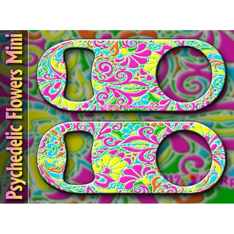 Psychedelic Flowers Mini Speed Bottle Opener