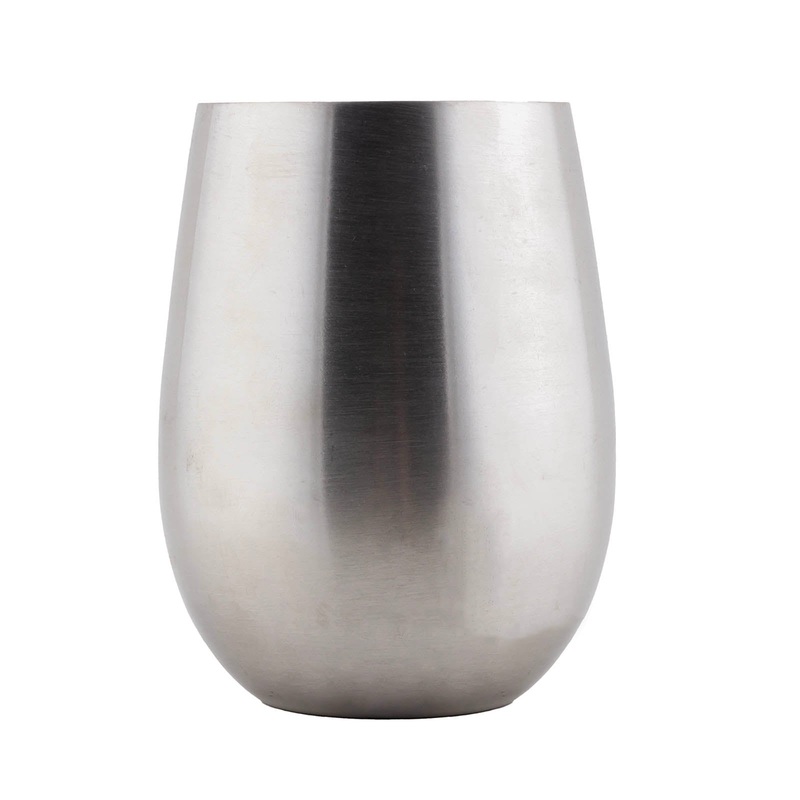 Stainless Steel Stemless Wine Glass – 18oz