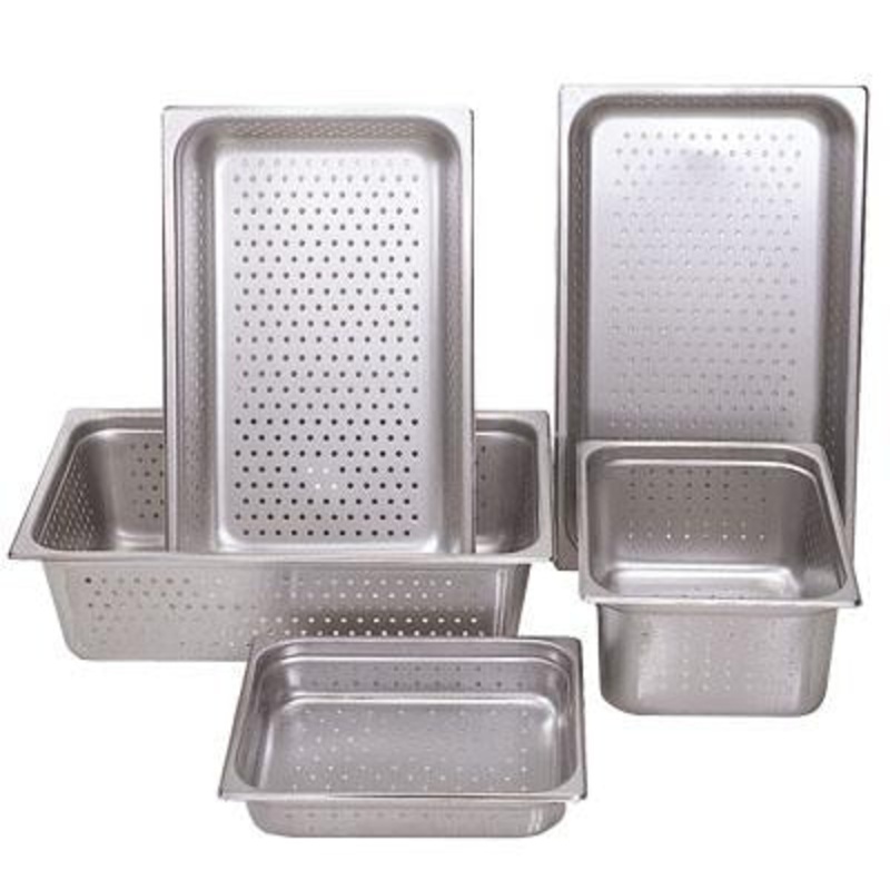 24 Gauge Anti-Jam Perforated Steam Table Pans