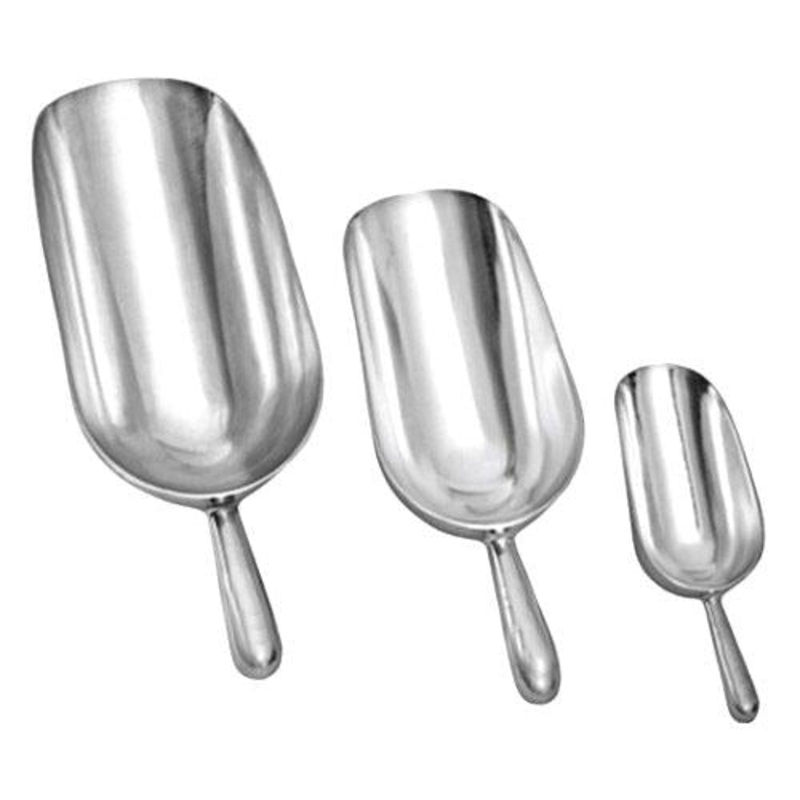 Aluminum Ice Scoops|5 Ounce|12 ounce|24 ounce|38 ounce|58 Ounce|85 ounce