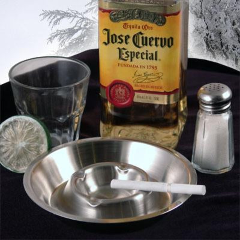 Ashtray – Rounded Stainless Steel
