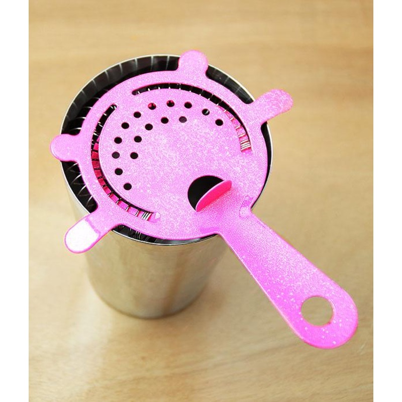 Cocktail Strainer NEON – Glitter Pink – 4 Prong